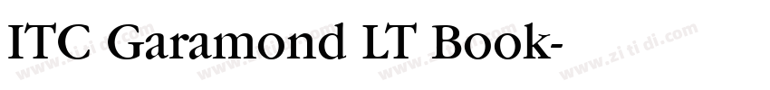 ITC Garamond LT Book字体转换